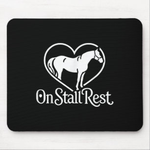 Mousepad Em Stall Rest , Coração Equestre Estável,