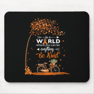 Mousepad em um mundo seja gentil com a consciência do cance