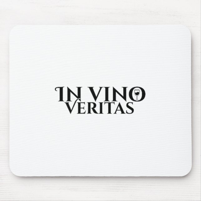 Mousepad Em Vino Veritas _ Latim _ Roma Antiga _ Amor Vinho (Frente)
