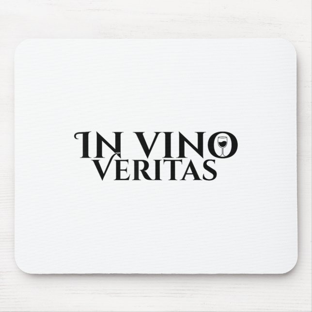 Mousepad Em Vino Veritas _ Latim _ Roma Antiga _ Amor Vinho (Frente)