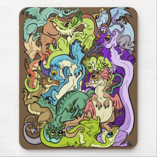 Mousepad Embalados em Dragões de Partido