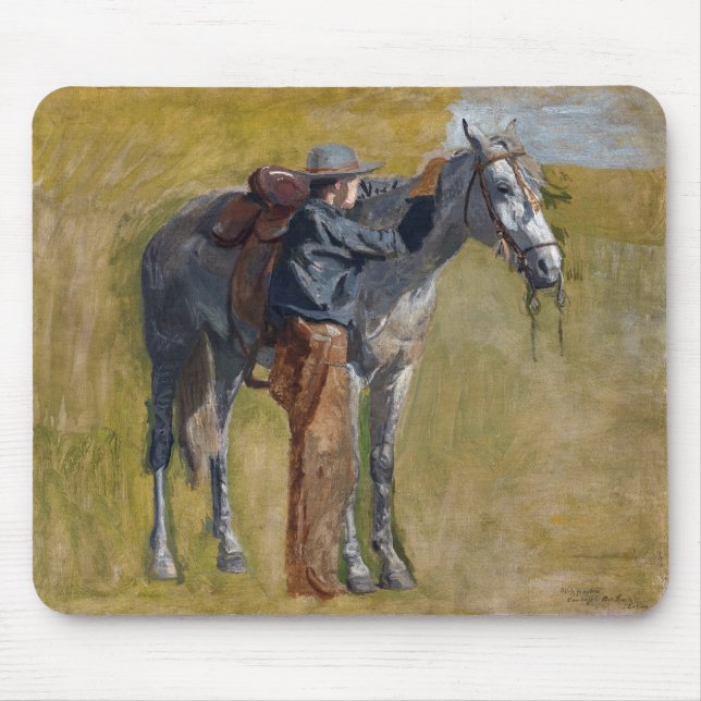 Mousepad Embaralagens Americanas: Velho Cowboy Ocidental co (Frente)