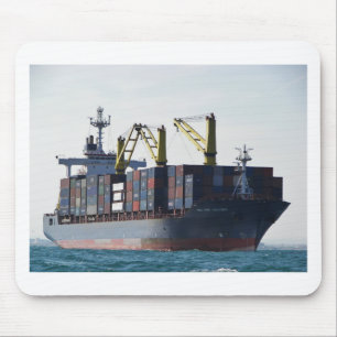 Mousepad Embarcação De Contentor Grande Em Âncora