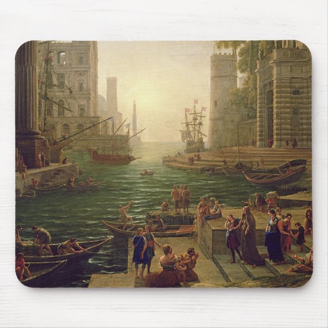 Mousepad Embarque de St. Paula Romana em Ostia, 1637-39 (Frente)