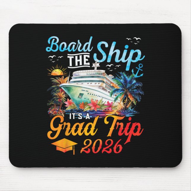 Mousepad Embarque No Navio É Viagem De Formatura 2026 Turma (Frente)