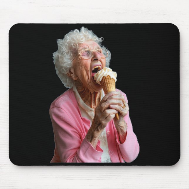 Mousepad Embarring Old Ladies Meme Grandma Grandmother Gran (Frente)
