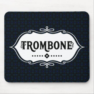 Mousepad Emblema Branco Trombone