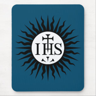 Mousepad Emblema da Companhia de Jesus Monograma