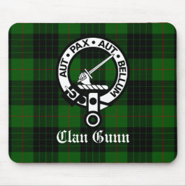 Mousepad Emblema da Crista e Xadrez do Clã Gunn