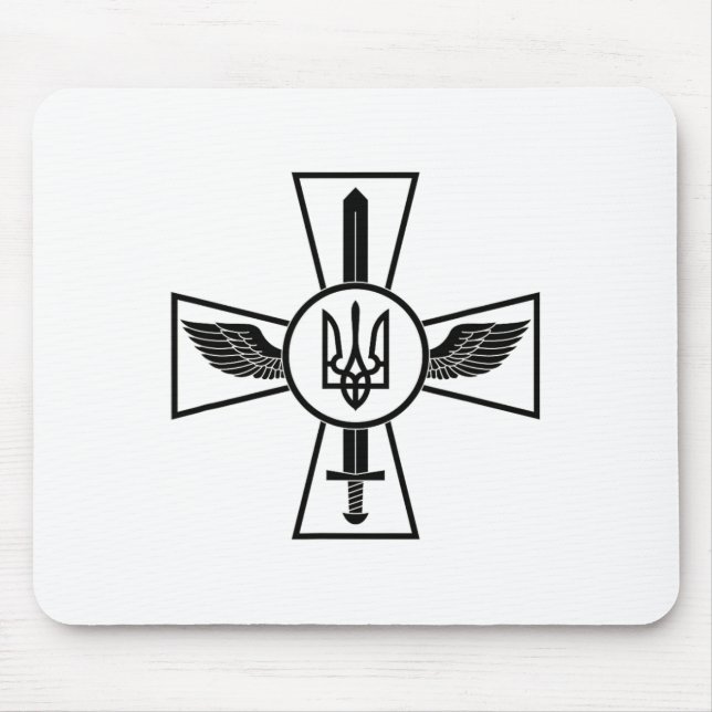 Mousepad Emblema da Força Aérea Ucraniana Forças Armadas da (Frente)
