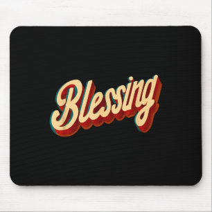 Mousepad Emblema de Bênção Legal para Meninos e Meninas