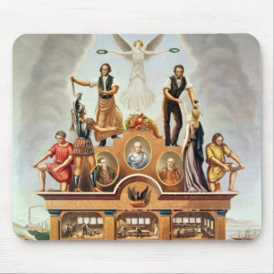 Mousepad Emblema de comércio da sociedade amalgamada