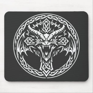 Mousepad Emblema de Dragão Celta por BurnsInHell