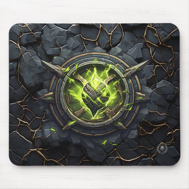 Mousepad Emblema de Jogador de Rune Tóxico (Frente)