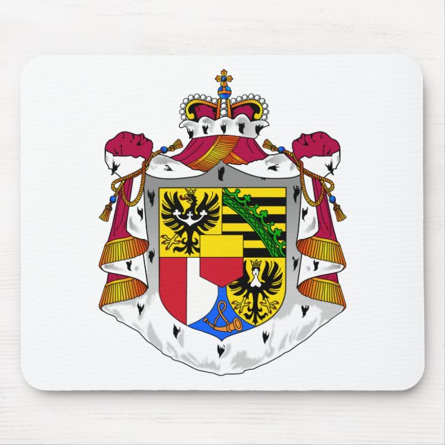 Mousepad emblema de liechtenstein (Frente)