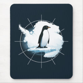 Mousepad Emblema de Pinguim da Antártida – Design de Explor
