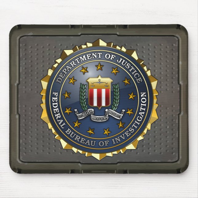 Mousepad Emblema do FBI (Frente)