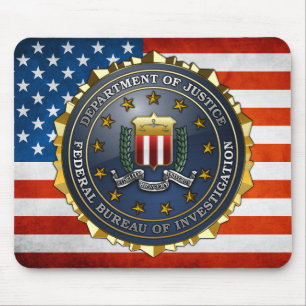 Mousepad Emblema do FBI