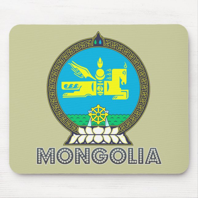 Mousepad Emblema do Mongolian (Frente)