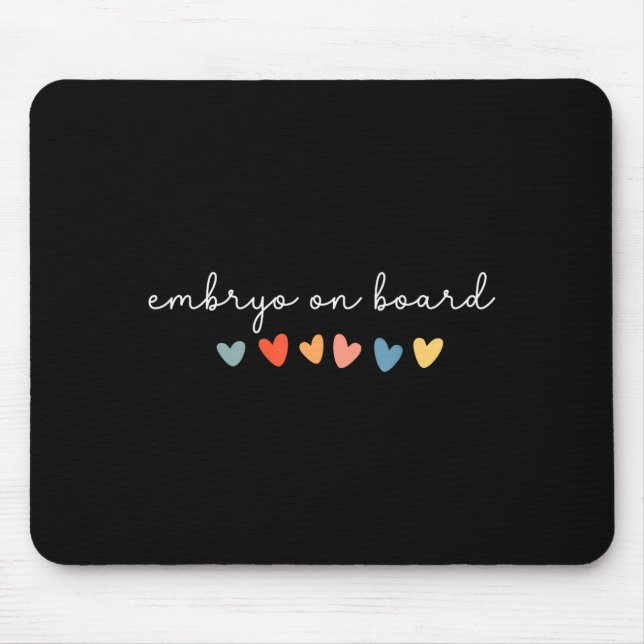 Mousepad Embryo On Board Heart Ivf Transfer Day Fertility N (Frente)