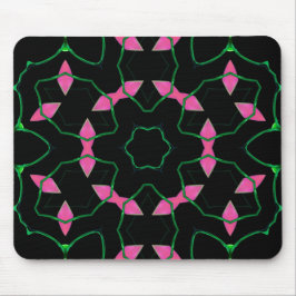 Mousepad Emerald and Pink Kaleidoscope 