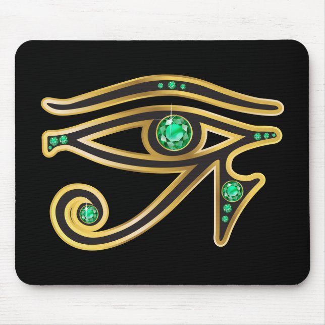Mousepad Emerald Eye de Ra em Dourado (Frente)