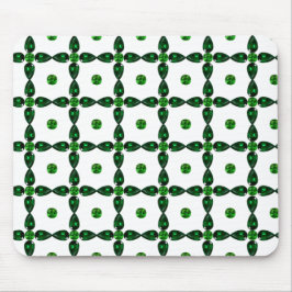 Mousepad Emerald Gemstone Art, Verde