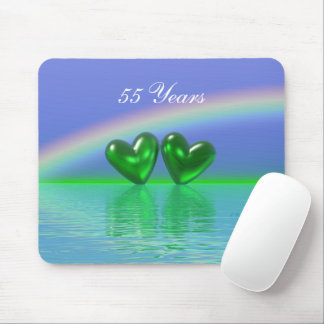 Mousepad Emerald Hearts, 55 anos
