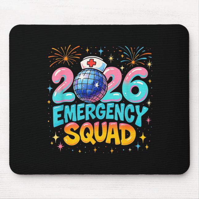 Mousepad Emergency Squad New Year 2026 Medical Crew Nurse E (Frente)