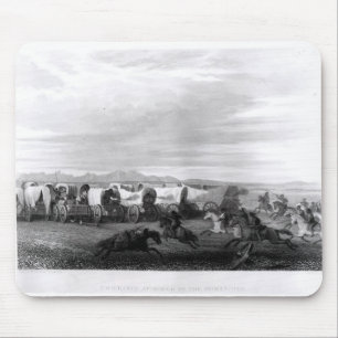 Mousepad Emigrantes atacados pelos Comanches