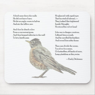 Mousepad Emily Dickinson no tapete do rato do poema do
