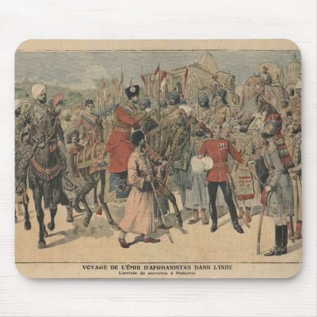 Mousepad Emir de Habibullah Kahn de Afeganistão (Frente)