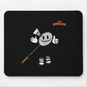 Mousepad Emoji Badminton Esportes Polegar Para Cima