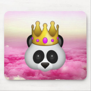 Mousepad Emoji Crowned Panda