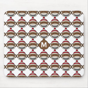 Mousepad Emoji Monograma, Macaco De Meia Sorriso