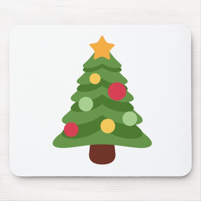 Mousepad emojis de árvore de natal (Frente)