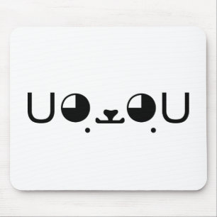 Mousepad Emoticon bonito de Kaomoji do japonês do cão de