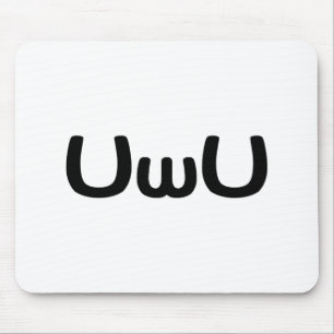 Mousepad Emoticon feliz da cara do Anime de UwU