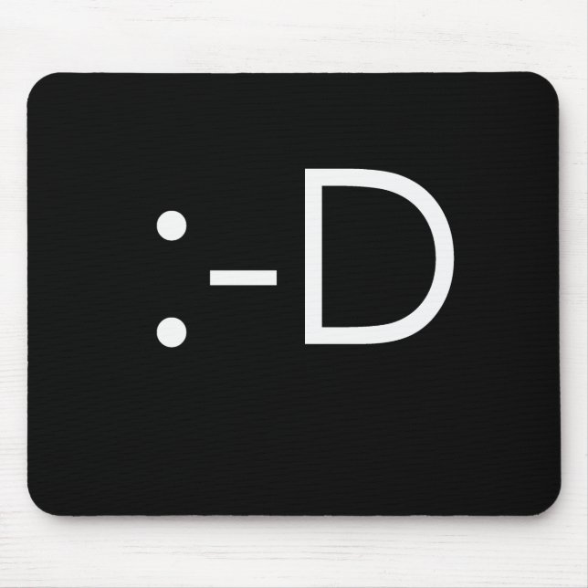 Mousepad Emoticon - sorrir forçadamente (Frente)