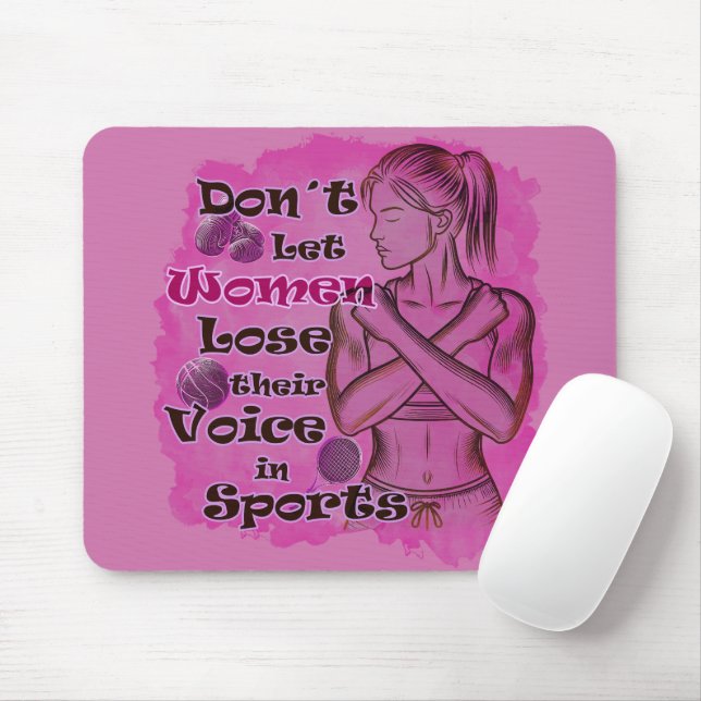Mousepad Empoderamento das mulheres. As mulheres falam por  (Com mouse)