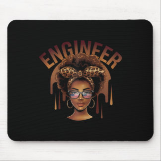 Mousepad Empoderando Engenheira Negra Afro Mulher Celebrand