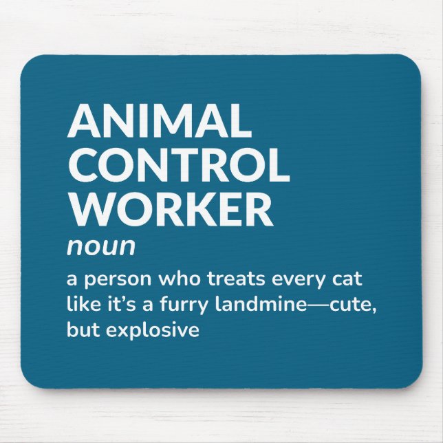 Mousepad Empregado Hilário De Controle Animal Significa (Frente)