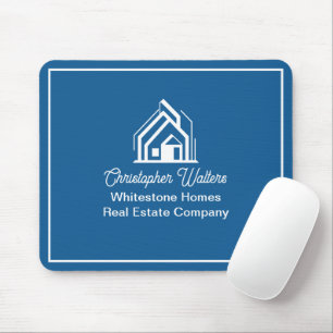 Mousepad Empresa de Imóveis Azul Corretor Personalizado