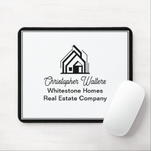 Mousepad Empresa de Imóveis Elegante Corretor Personalizado