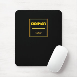 Mousepad Empresa Personalizada Preta Moderna Personalizada