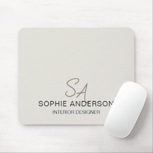 Mousepad Empresa Profissional de Monograma Personalizado Mo