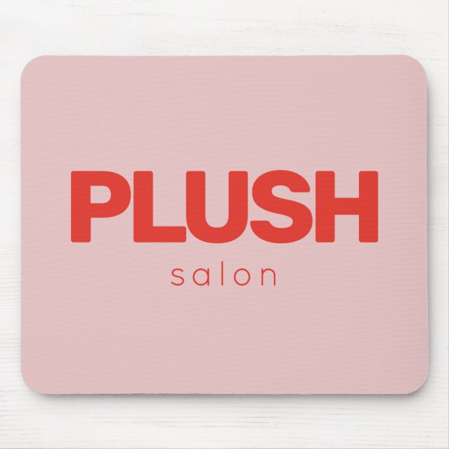 Mousepad Empresas Red Modern e Rosa Negrito Personalizadas (Frente)