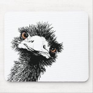Mousepad Emu - caneta e tinta