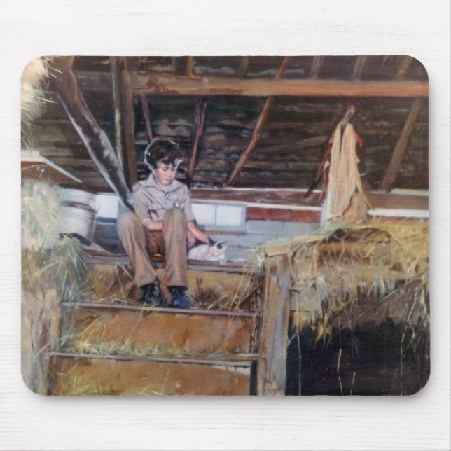 Mousepad En el pajar/No palleiro/No celeiro (Frente)