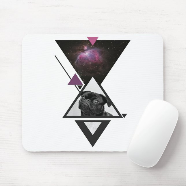 Mousepad Encaixe espacial | Ideia De Presente De Cachorro P (Com mouse)